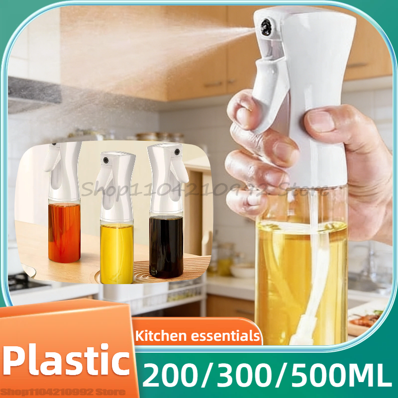 Oil Mister Spray Bottle - 200/300/500ml Oil Spray Plastic Household Kitchen
