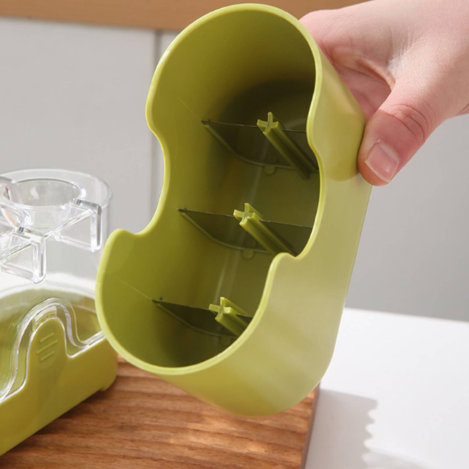 Kitchen Gadgets Usa - 2-in-1 Cherry Pitter and Cutter Food-Grade