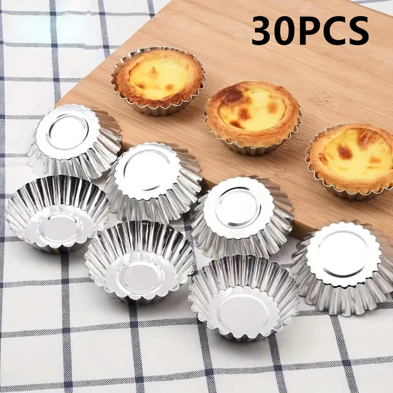 Kitchen Gadgets Worth Buying - Reusable Aluminum Egg Tart Molds Cookie