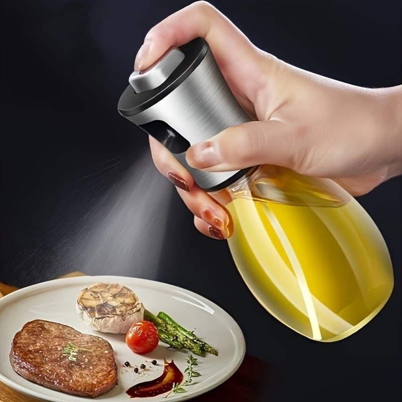 Oil Mister Spray Bottle - 1Pc 200ml Stainless Steel Oil Sprayer