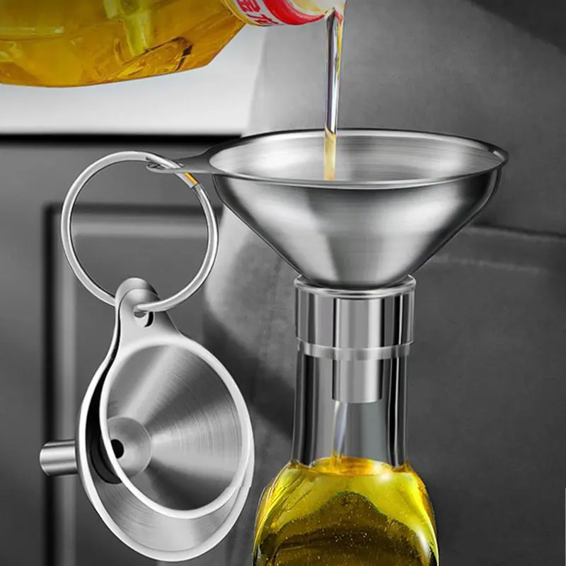 Kitchen Gadgets Worth Buying - 3Pcs Stainless Steel Kitchen Funnel Set