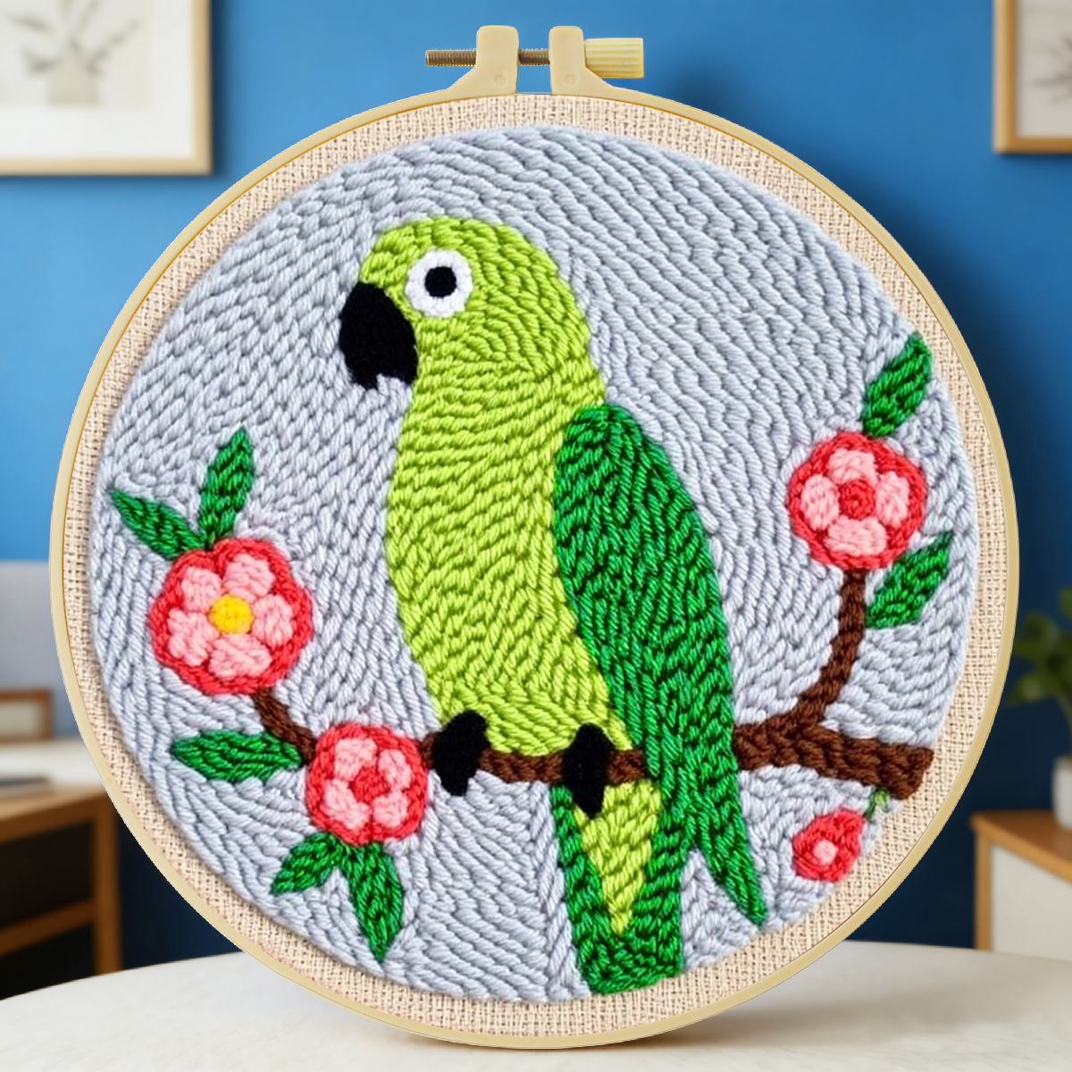 Kitchen Gadgets Crossword - 20X20CM/7.87inch Animal - Bird Punch Needle