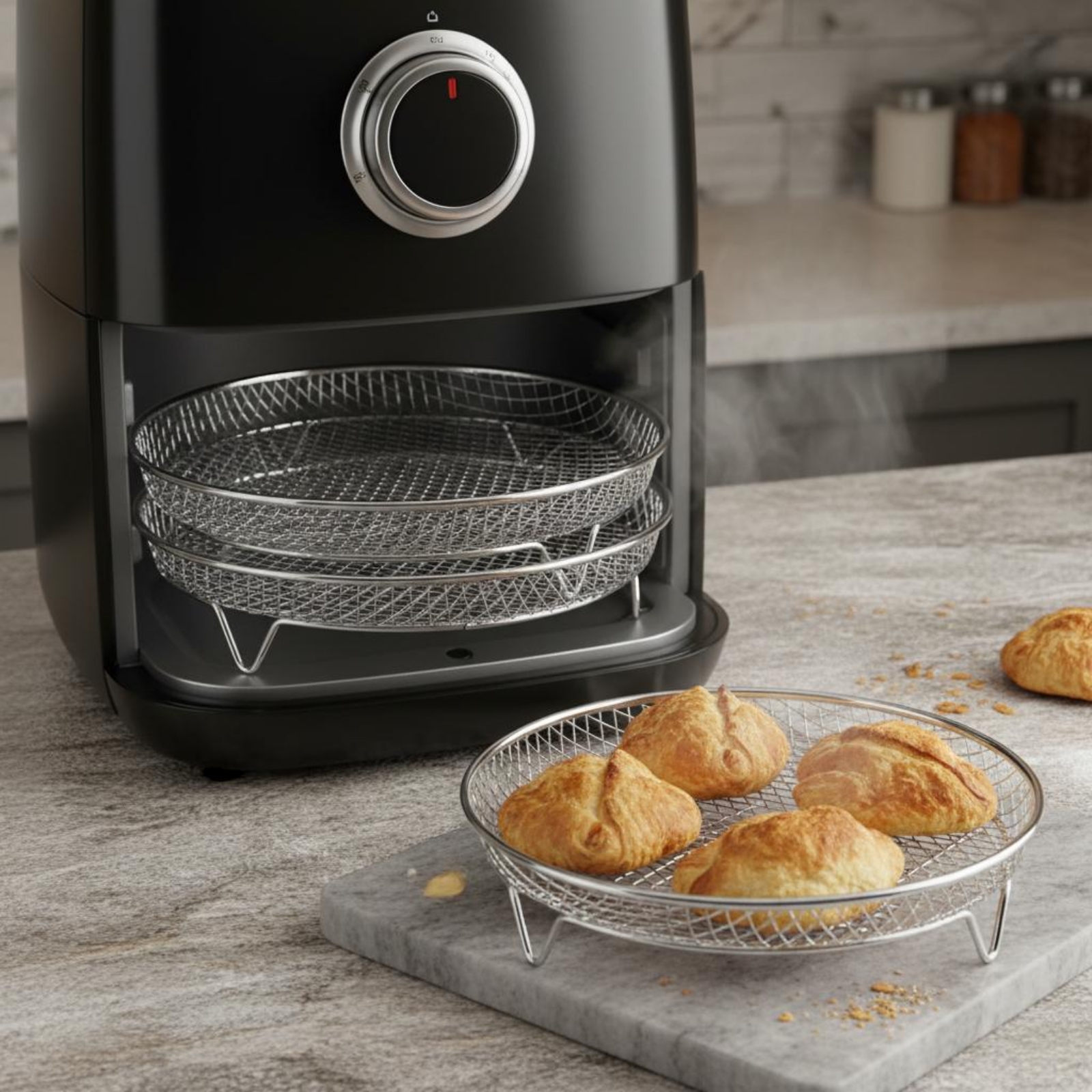 Air Fryer Accessories - Mesh Draining Rack Rust Resistant Mesh