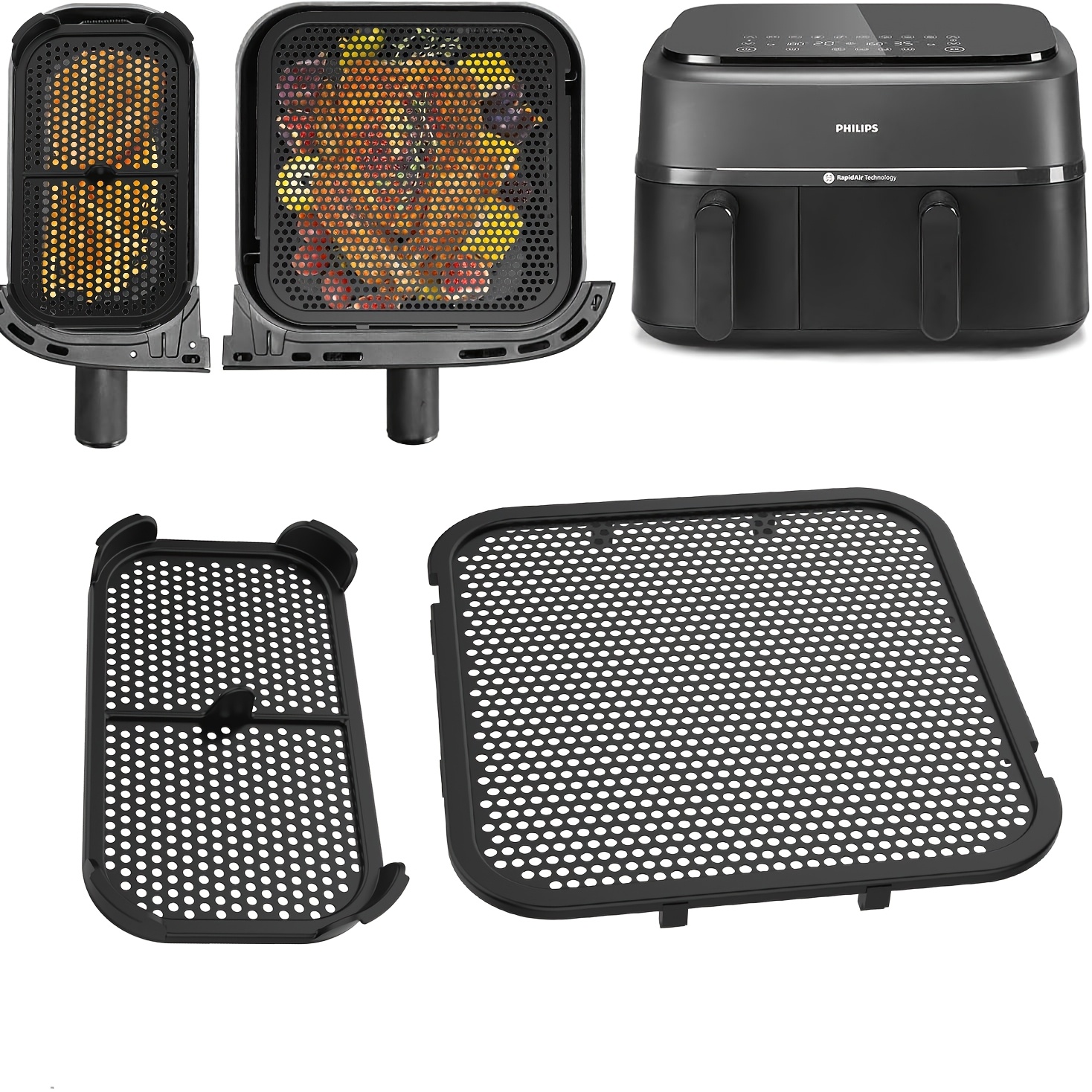 Air Fryer Accessories - 2Pcs New Air Fryer Splash Guard