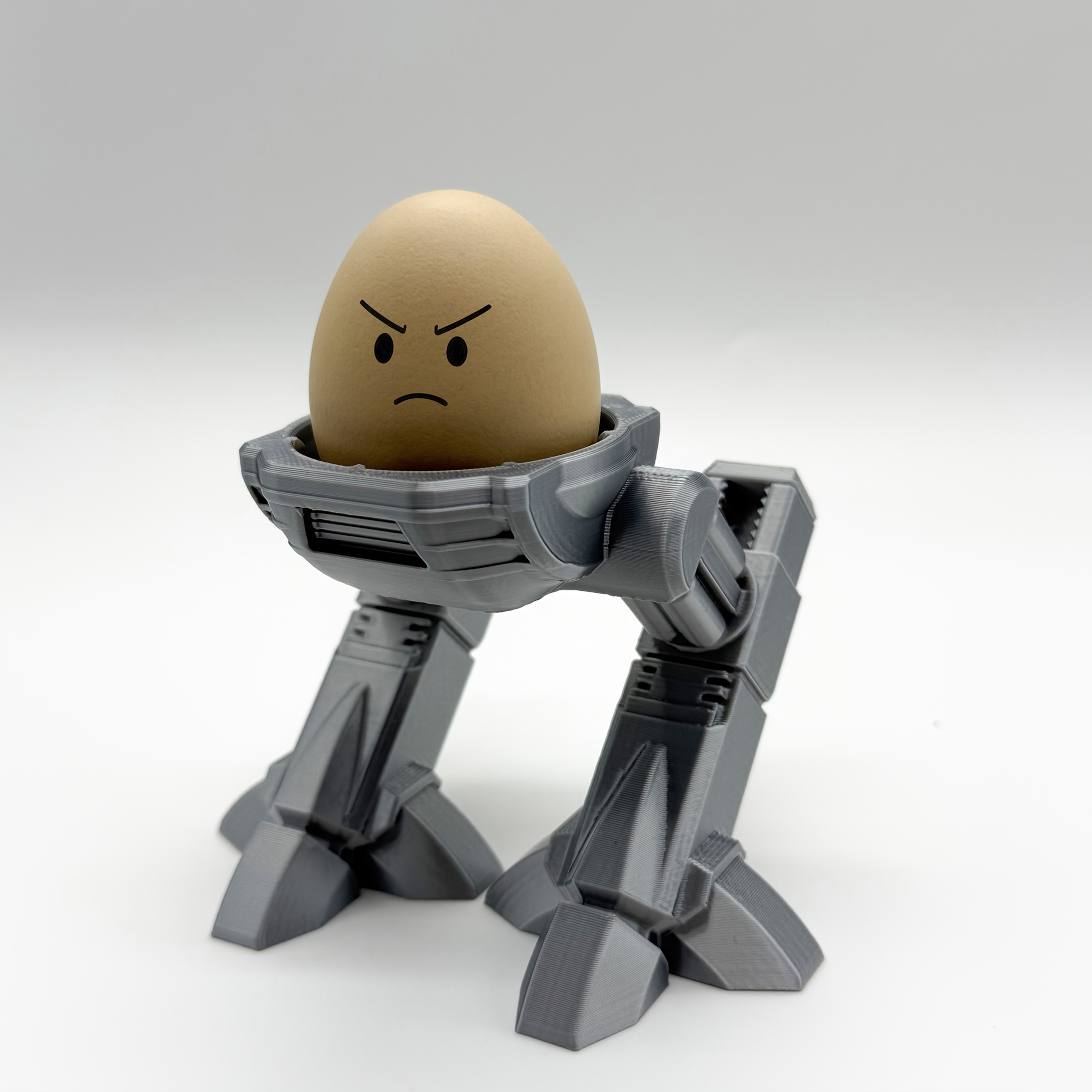 Kitchen Gadgets To Gift - Mechanical Robot Egg Cups 3D Printed