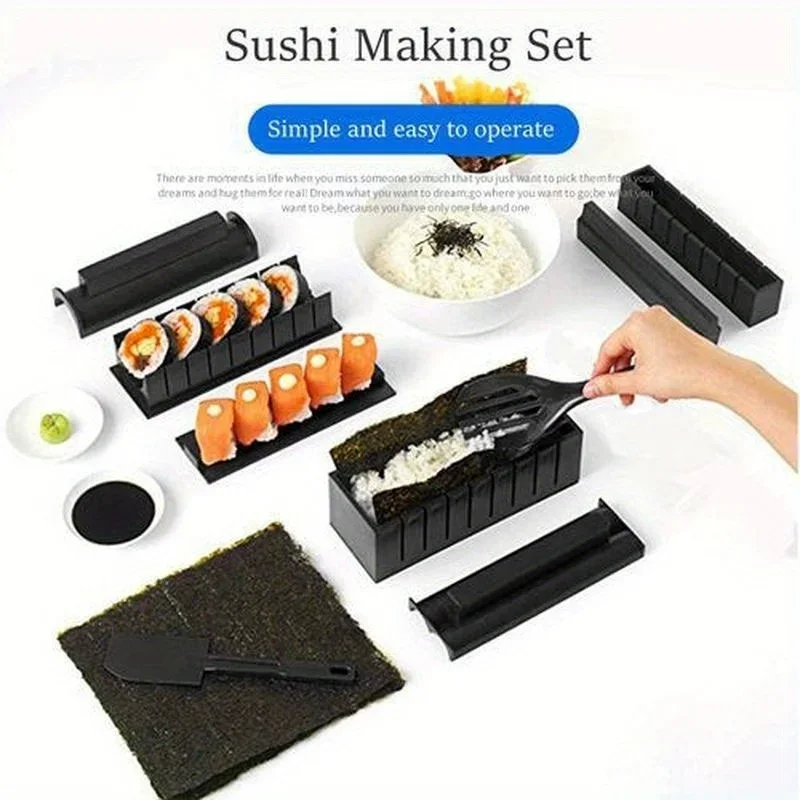 2026 10Pcs DIY Sushi Mold Kit  - Korean Kitchen Gadgets のレビューと価格