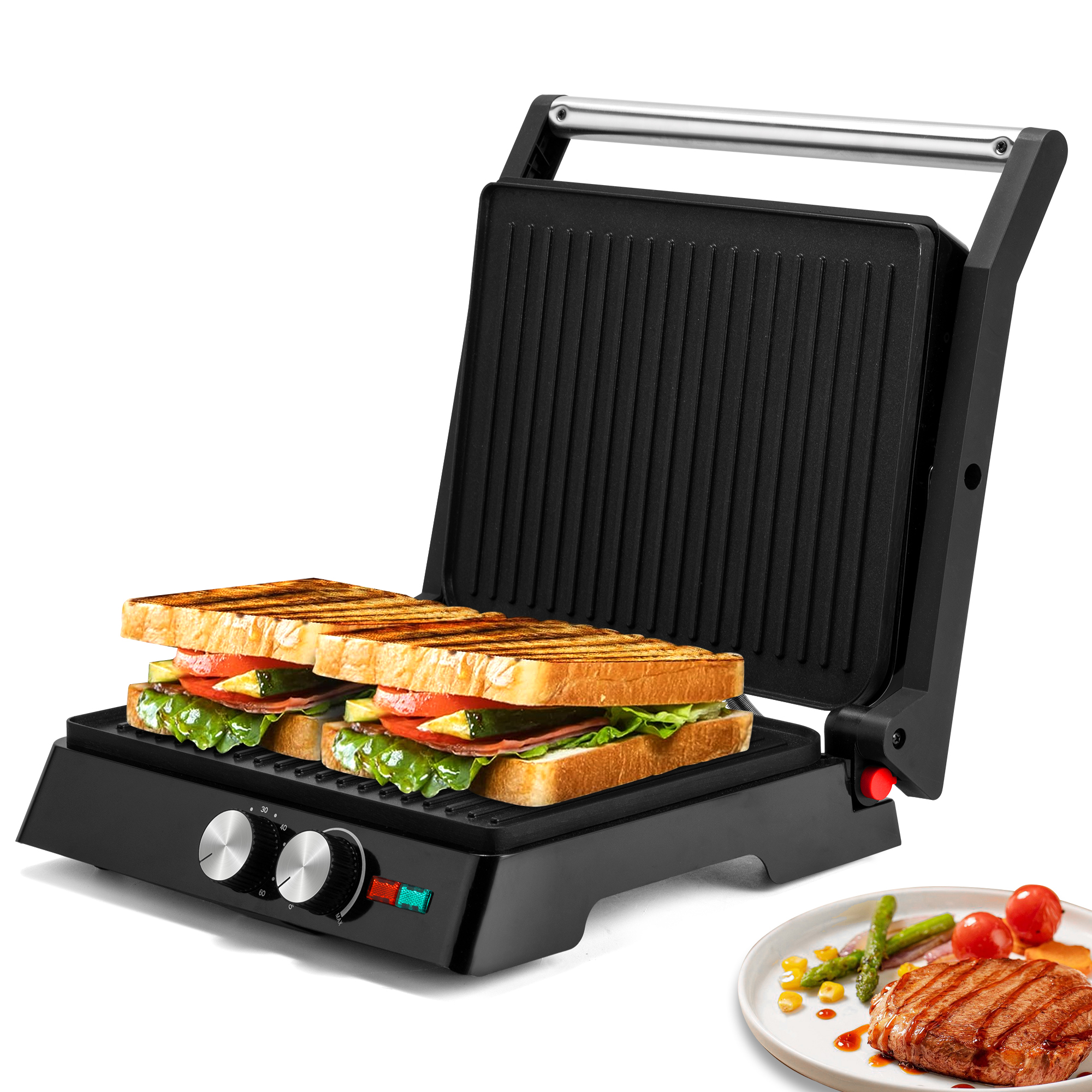 Electric Sandwich Maker Grill  - Breakfast Sandwich Maker のレビューと価格