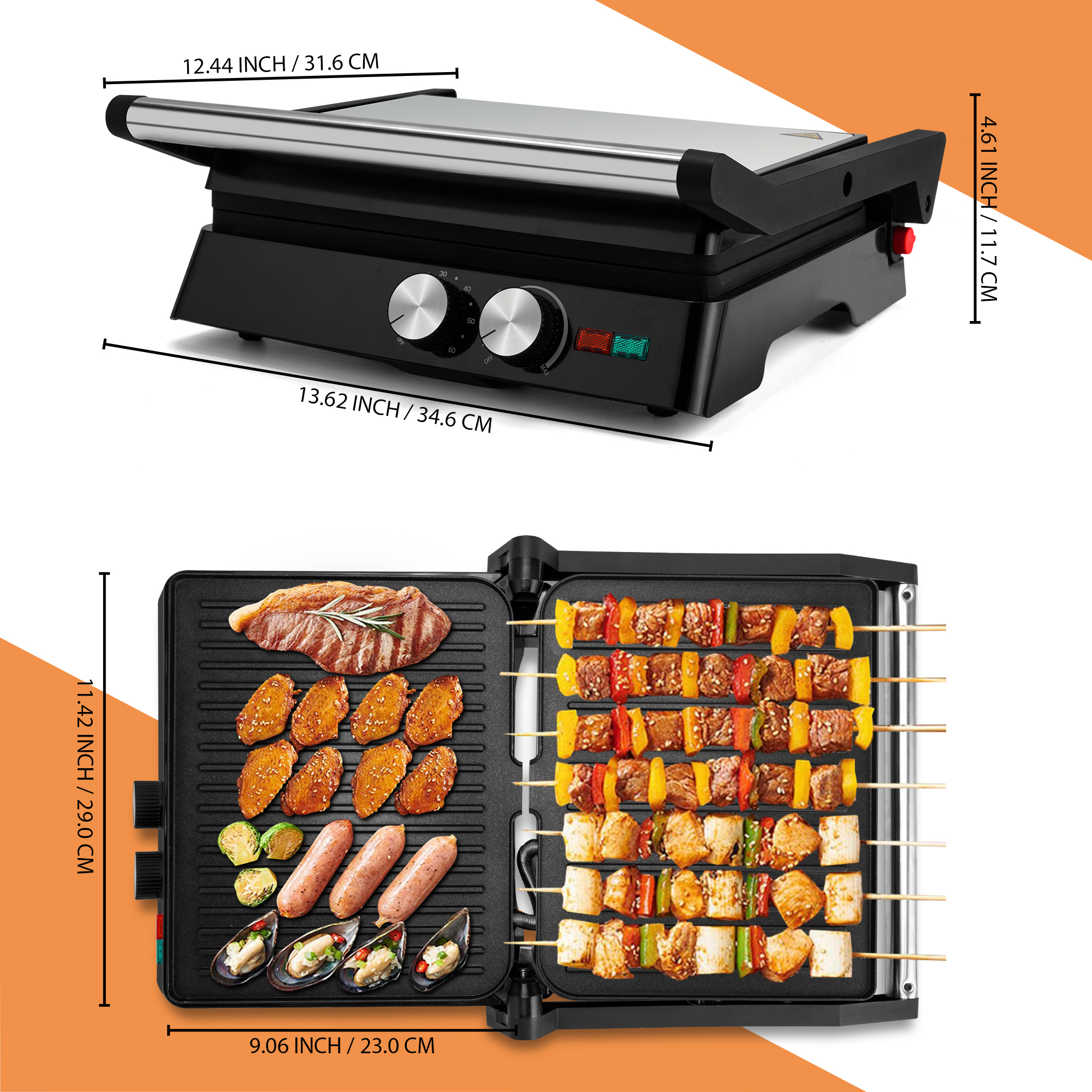 Electric Sandwich Maker Grill  - Breakfast Sandwich Maker のレビューと価格