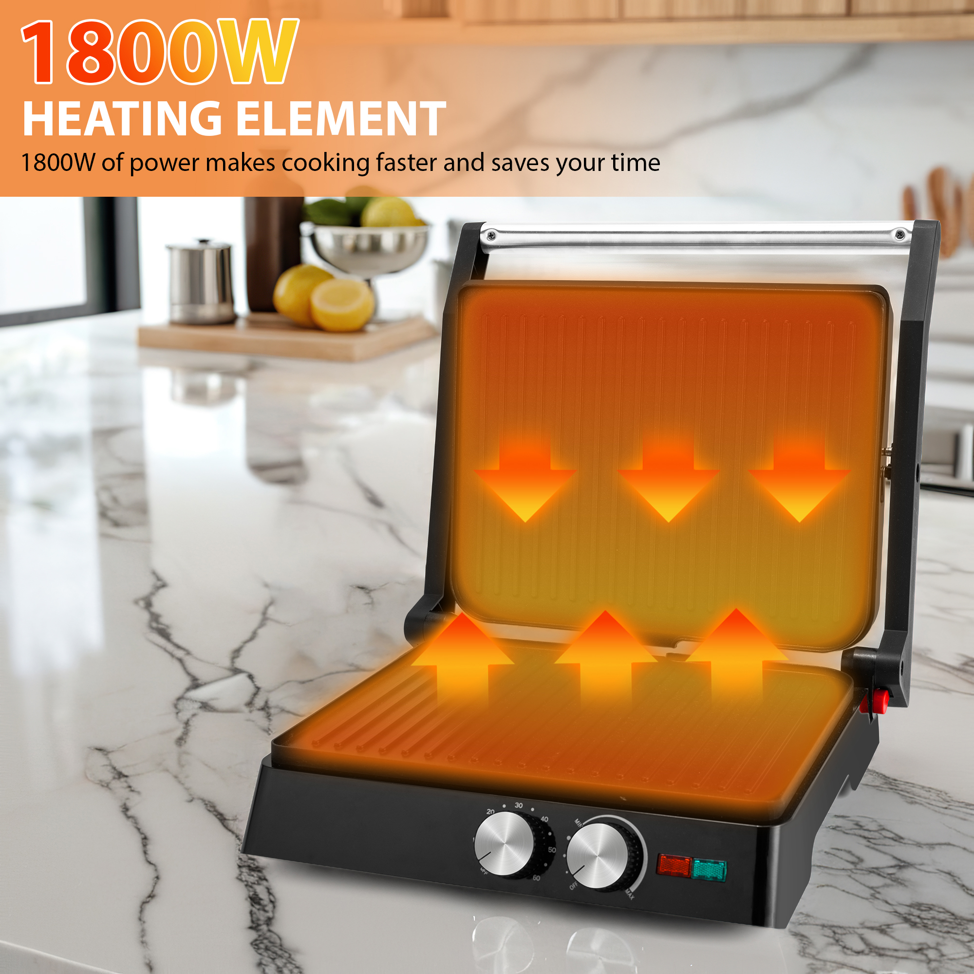 Electric Sandwich Maker Grill  - Breakfast Sandwich Maker のレビューと価格