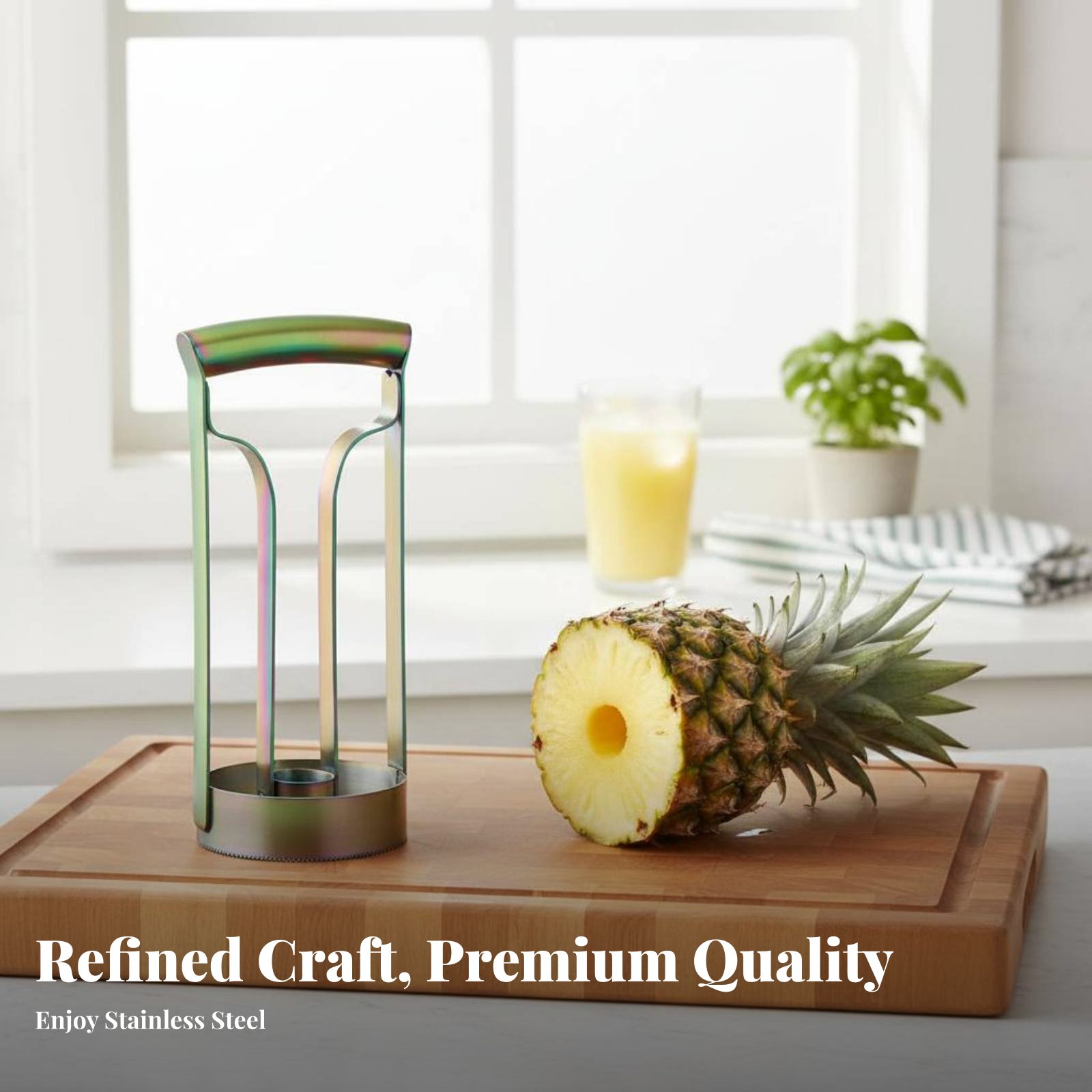 Stainless Steel Pineapple Cutt - Kitchen Gadgets Useful のレビューと価格