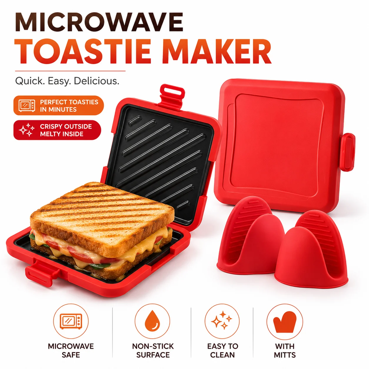 Microwave Sandwich Maker Non S - Breakfast Sandwich Maker のレビューと価格