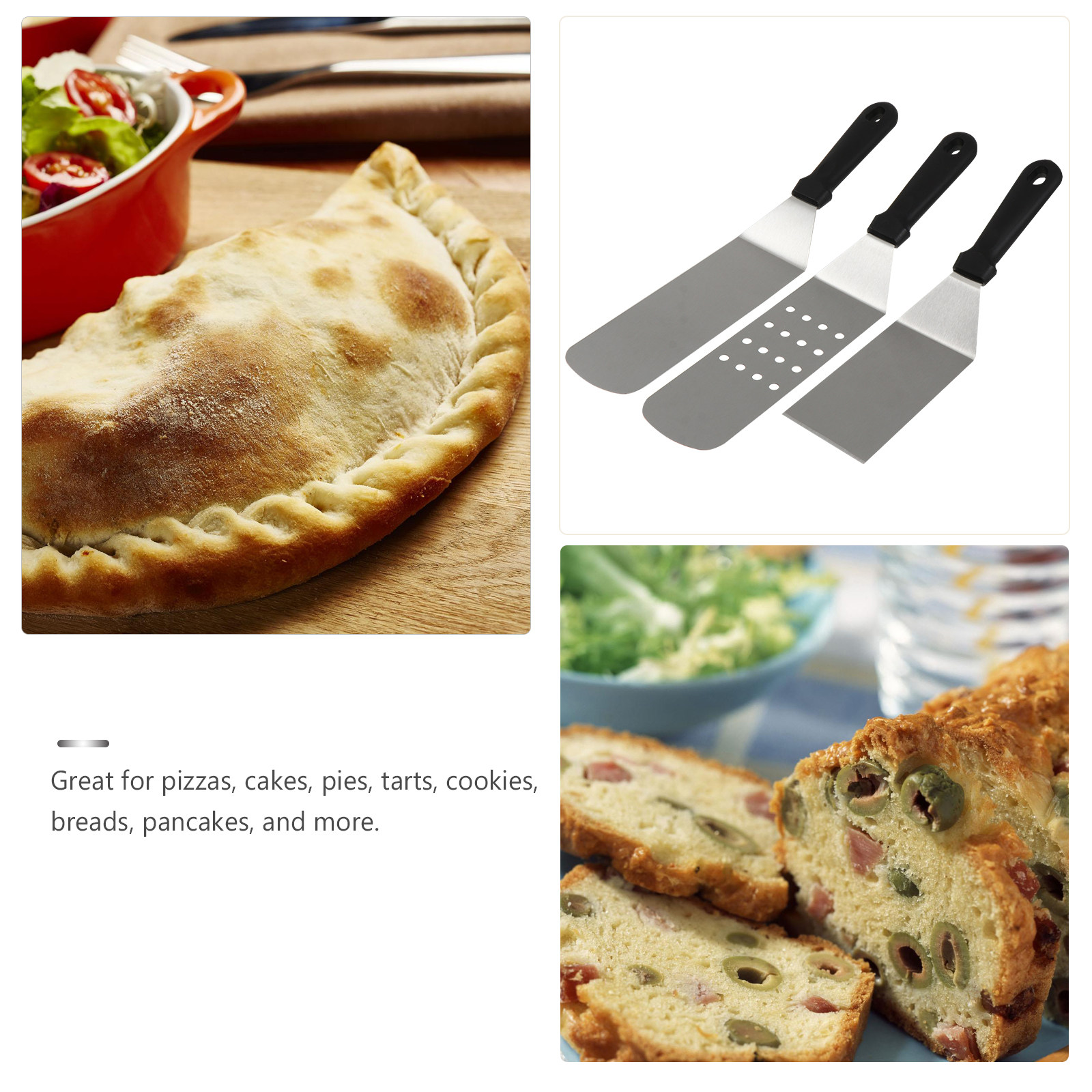 3Pcs Stainless Steel Pizza Pad - Pizza Stone Baking のレビューと価格