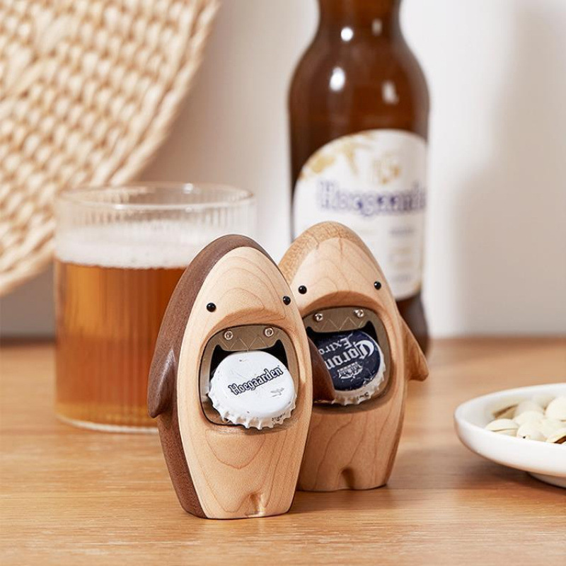 Creative Wooden Shark Bottle O - Kitchen Gadgets To Gift のレビューと価格