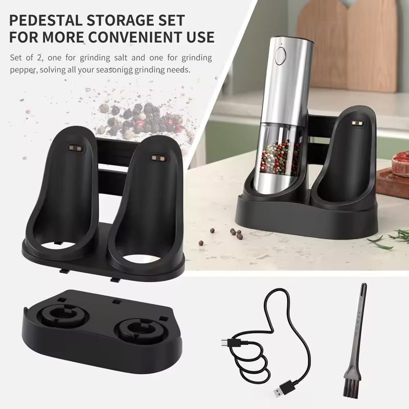 1/2PCS Electric Salt And Peppe - Kitchen Gadgets Useful のレビューと価格