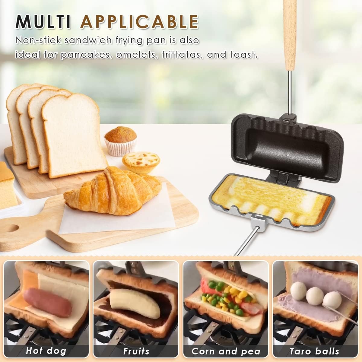 Hot Sandwich Maker, Double-Sid - Breakfast Sandwich Maker のレビューと価格