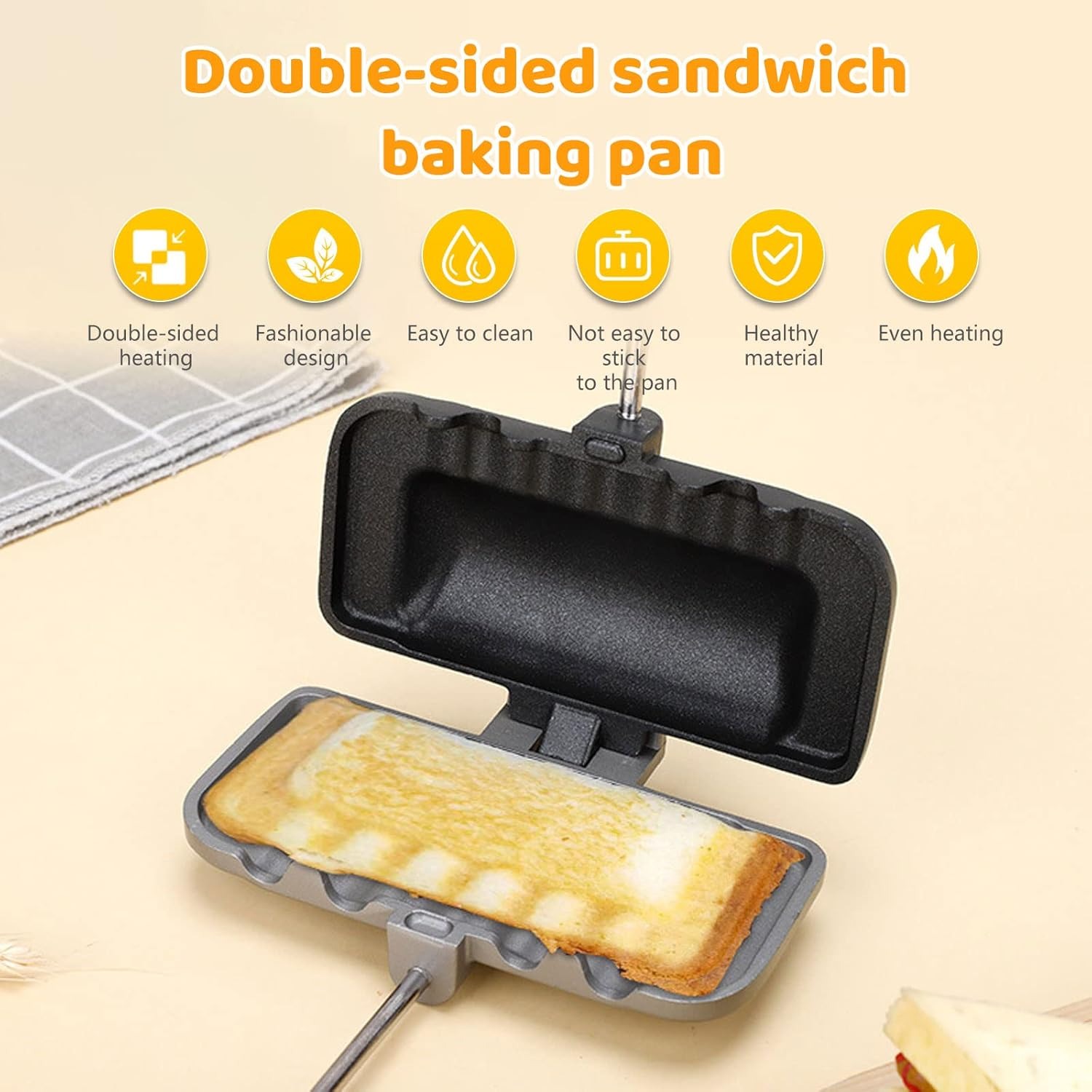 Hot Sandwich Maker, Double-Sid - Breakfast Sandwich Maker のレビューと価格