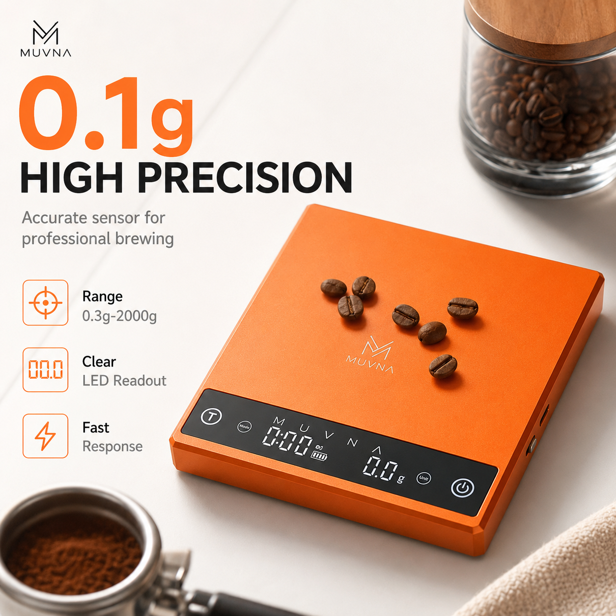 MUVNA Coffee Scale Espresso Sc - Digital Kitchen Scale のレビューと価格