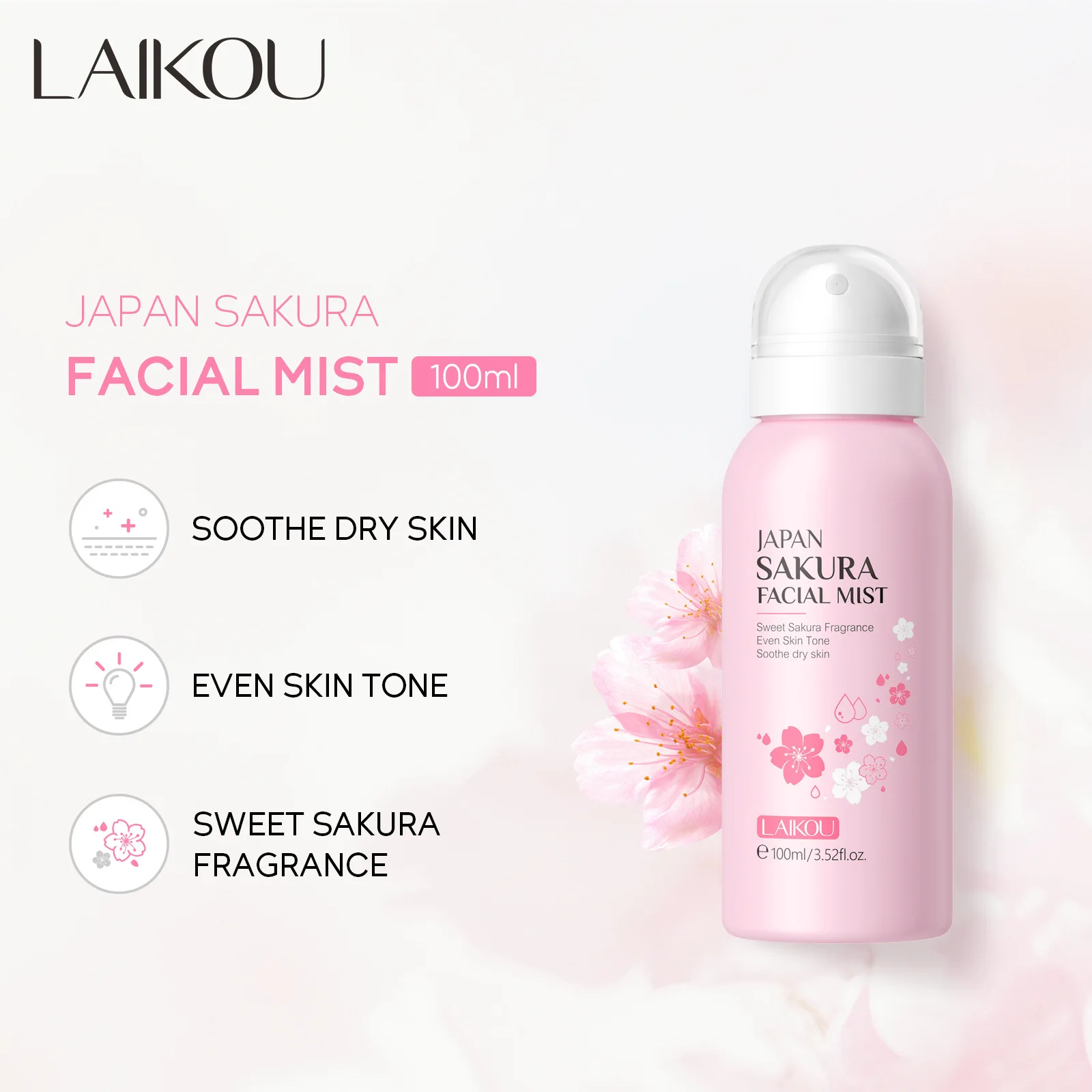 LAIKOU Sakura Facial Mist Brig - Oil Mister Spray Bottle のレビューと価格