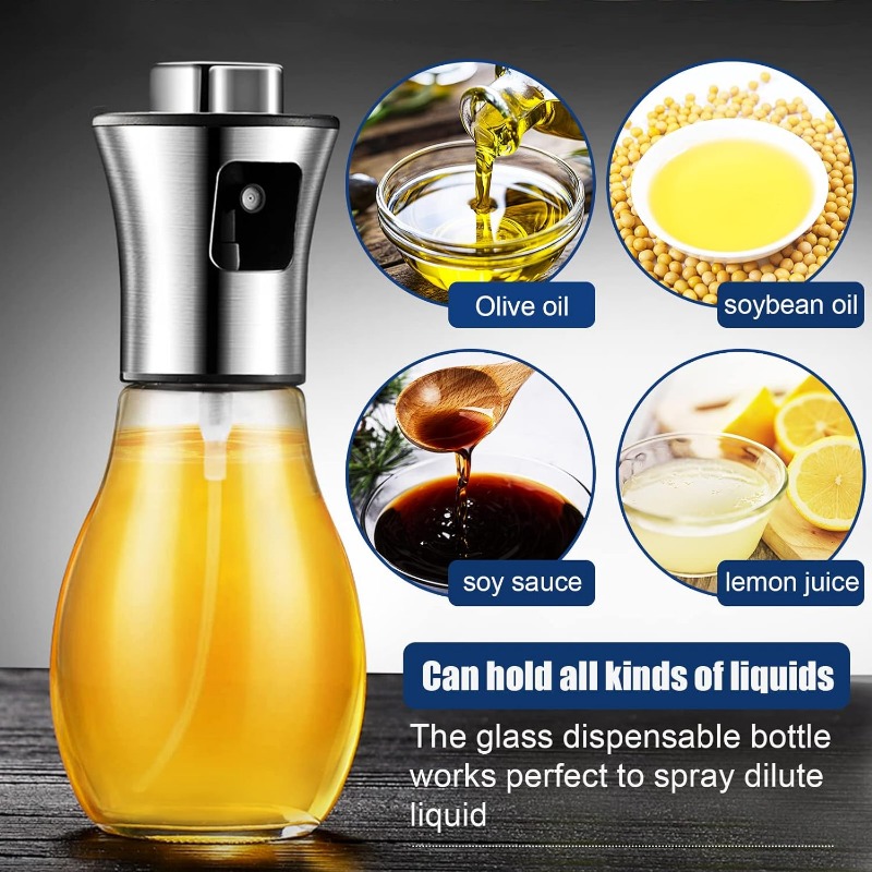 1Pc 200ml Stainless Steel Oil  - Oil Mister Spray Bottle のレビューと価格