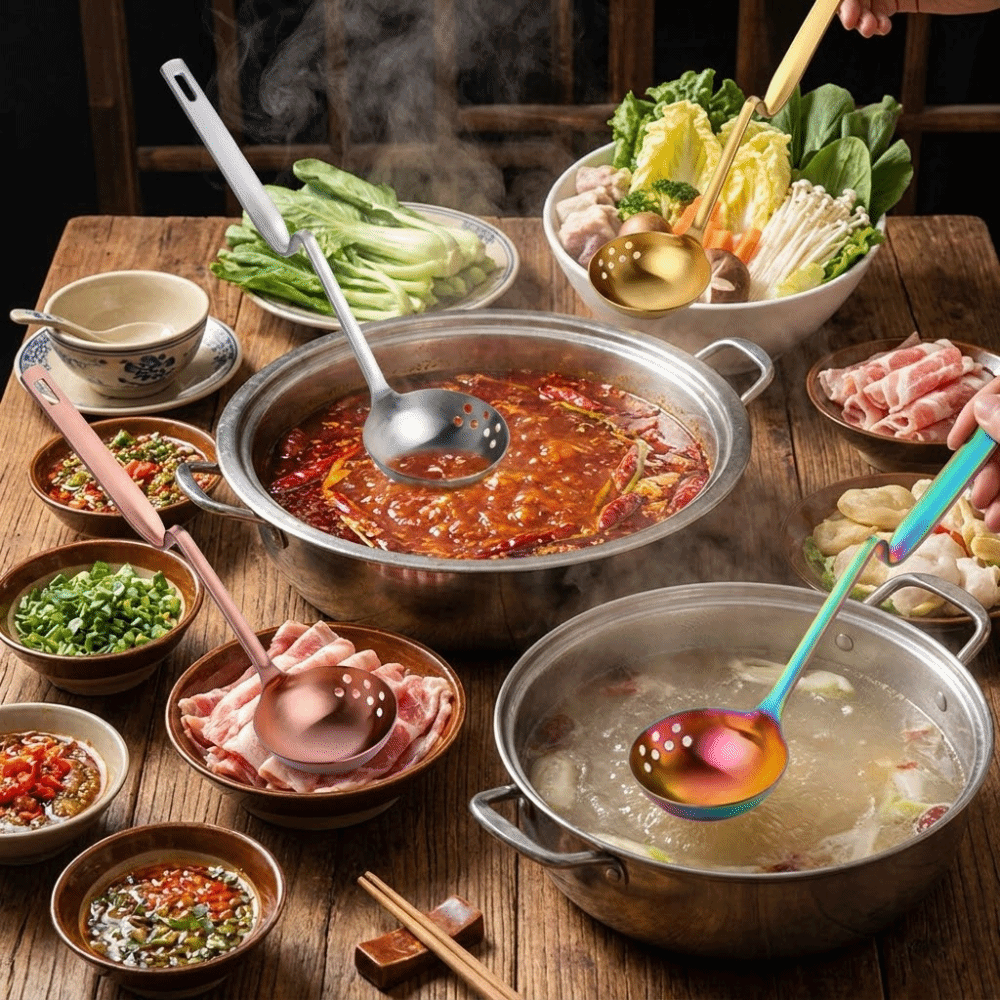Z-shaped Hot Pot Spoon Long Ha - Kitchen.Gadgets With A Z のレビューと価格