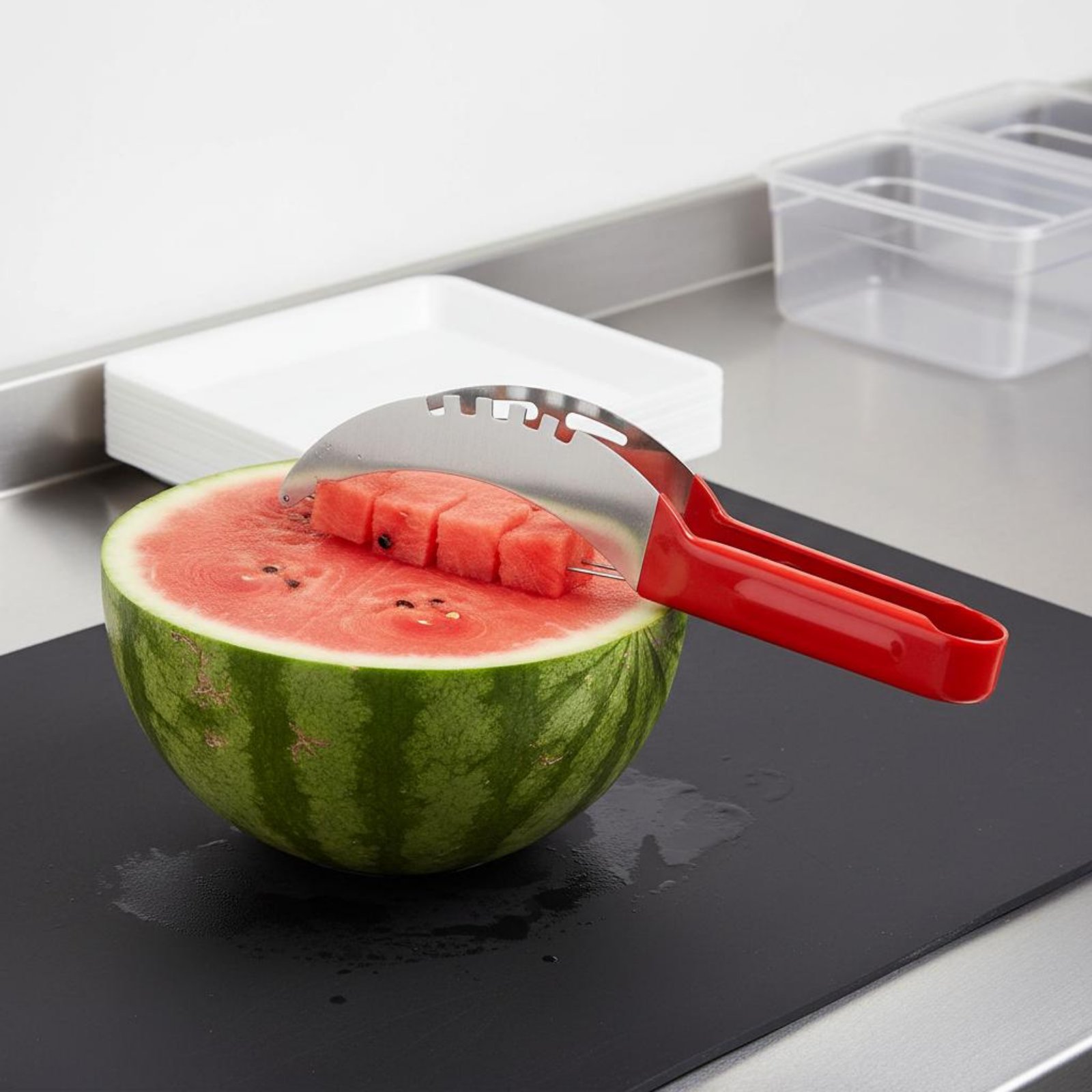 Watermelon Cube Cutter Food Gr - Kitchen Gadgets Usa のレビューと価格