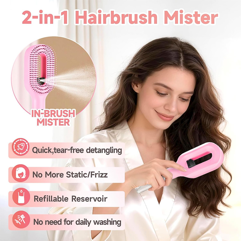 2 in 1 Sprayer Hairbrush Detan - Oil Mister Spray Bottle のレビューと価格