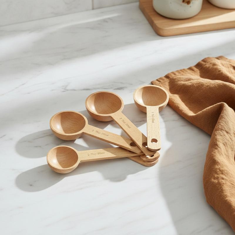 Wooden Measuring Spoon 7.5-45M - Kitchen Gadgets To Gift のレビューと価格