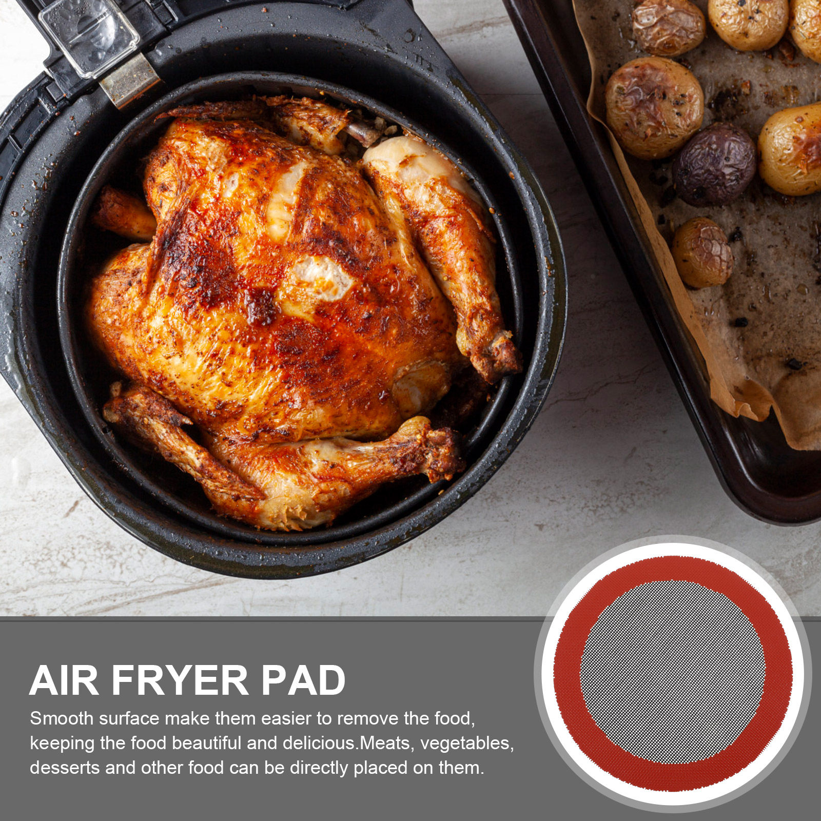 Air Fryer Silicone Mat Reusabl - Air Fryer Accessories のレビューと価格