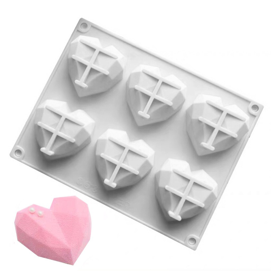 3D 6 Cavity Diamond Love Silic - Kitchen Gadgets Worth Buying のレビューと価格