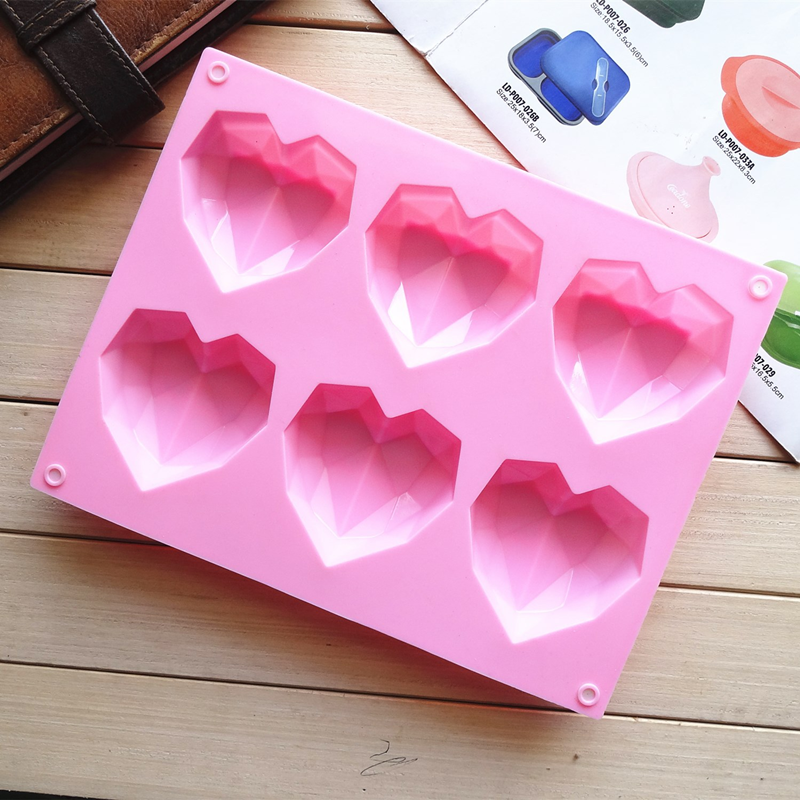 3D 6 Cavity Diamond Love Silic - Kitchen Gadgets Worth Buying のレビューと価格