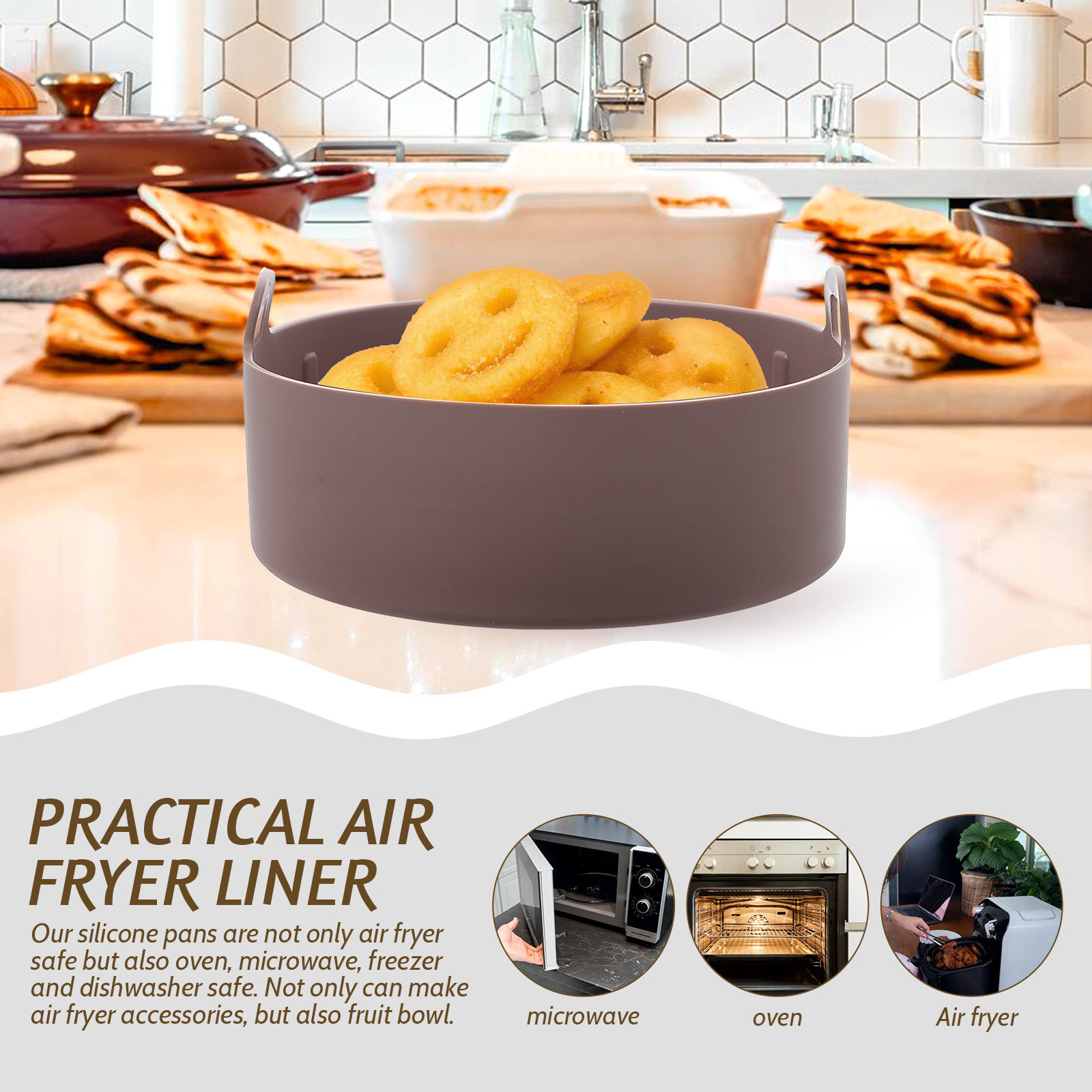 Food Grade Air Fryer Silicone  - Air Fryer Accessories のレビューと価格