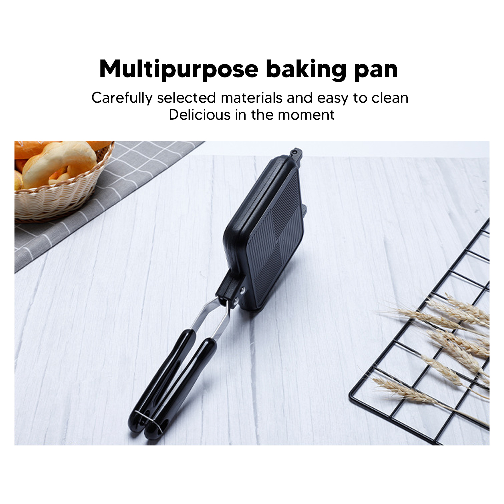 Double-Sided Non-Stick Sandwic - Breakfast Sandwich Maker のレビューと価格