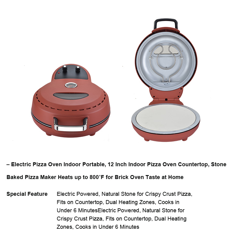 Electric Pizza Oven Indoor Por - Pizza Stone Baking のレビューと価格