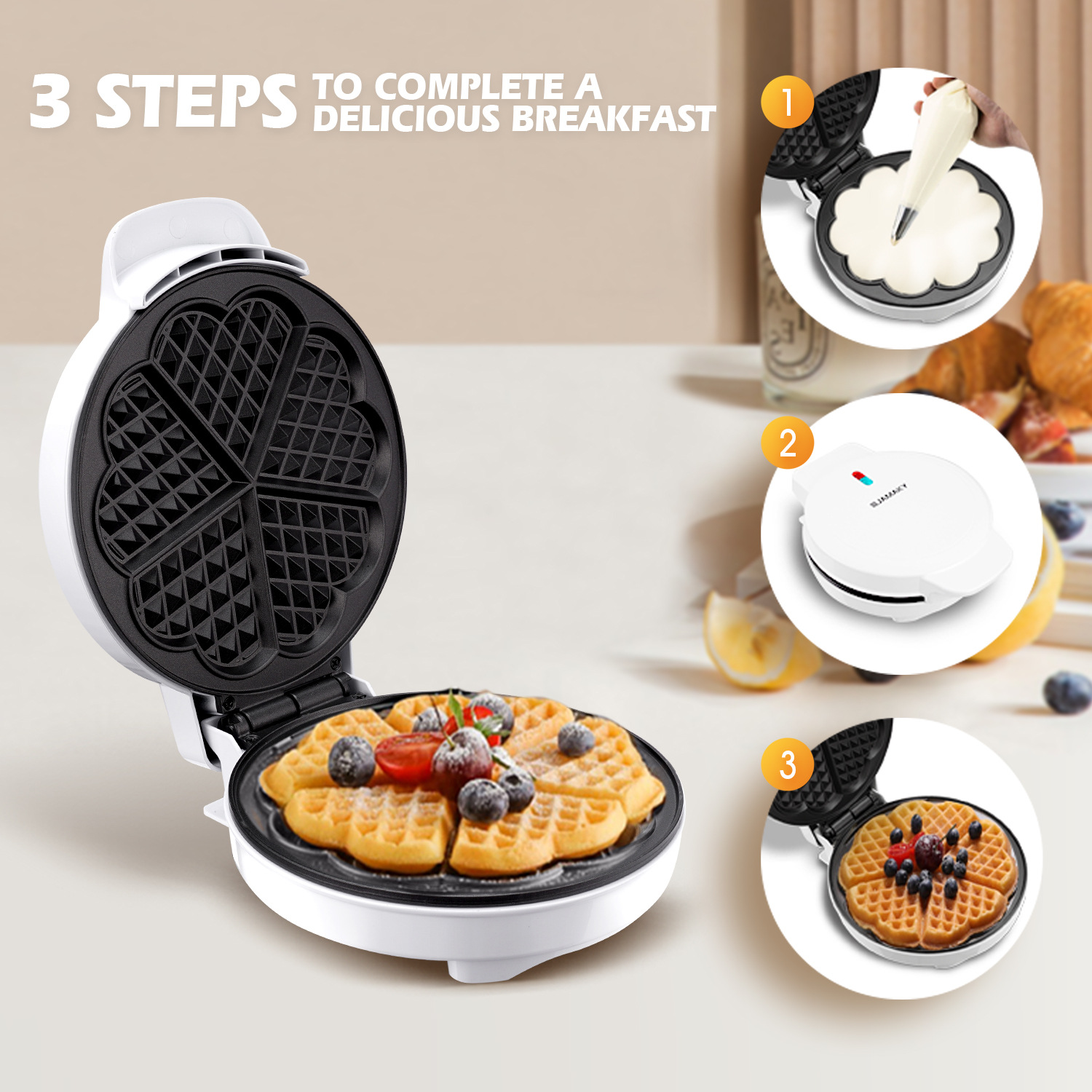 Breakfast Waffle Molds Egg Cak - Breakfast Sandwich Maker のレビューと価格