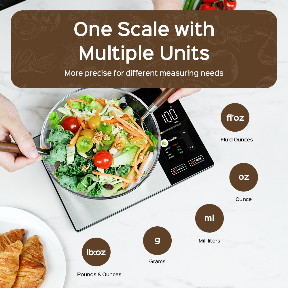 Smart Kitchen Scale Connects t - Digital Kitchen Scale のレビューと価格