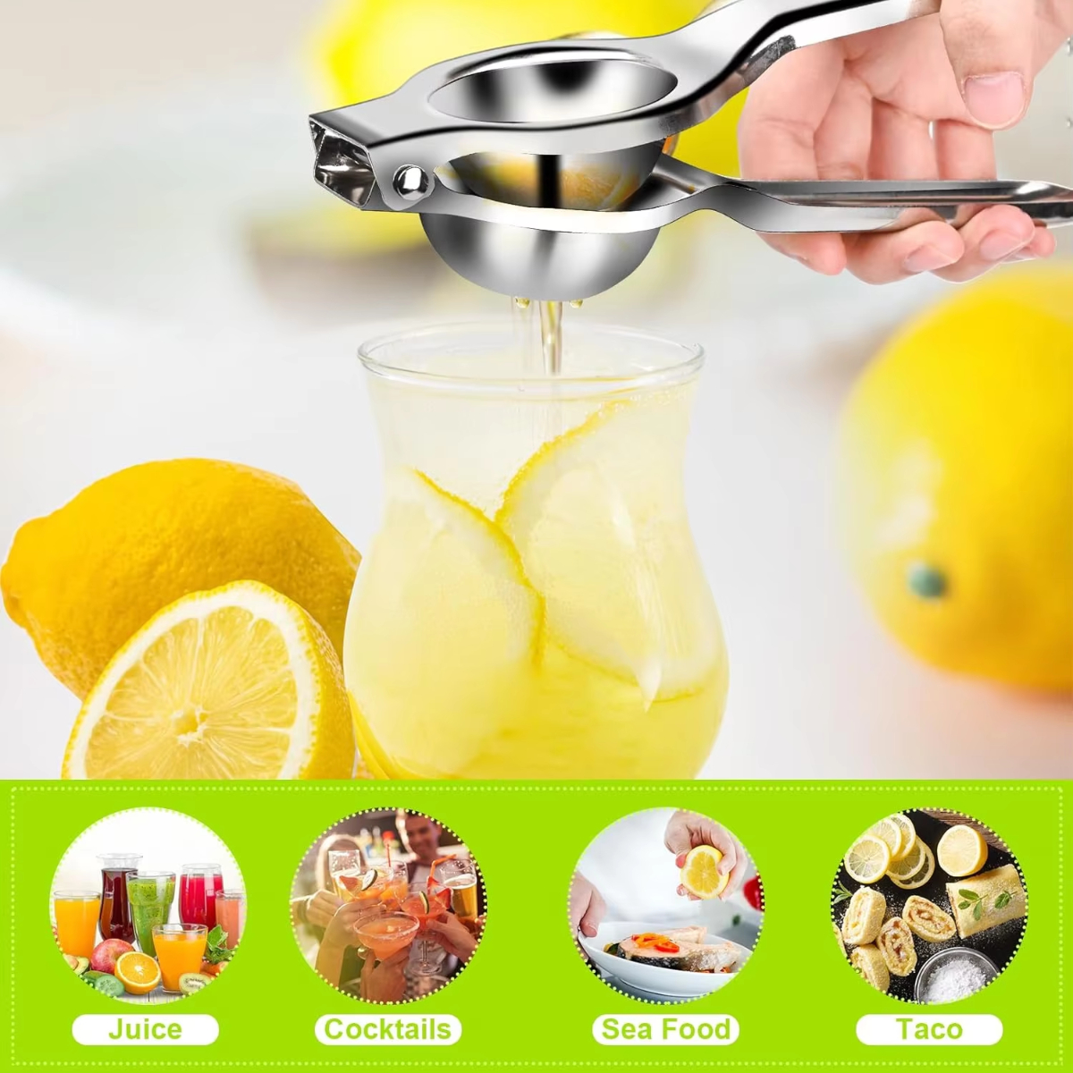 1/2/3pcs Stainless Steel Lemon - Citrus Lemon Squeezer のレビューと価格