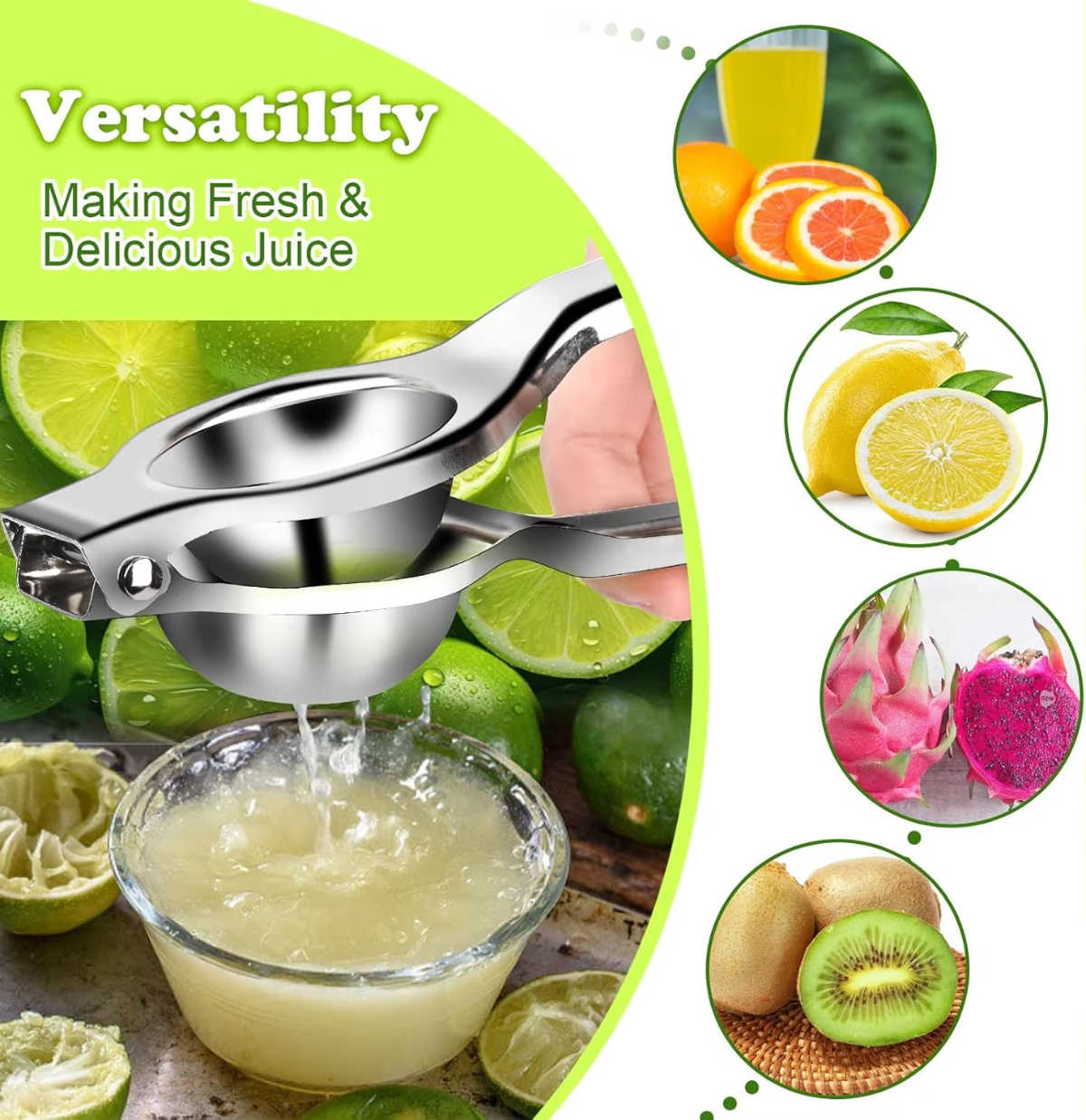 Stainless Steel Lemon Squeezer - Citrus Lemon Squeezer のレビューと価格