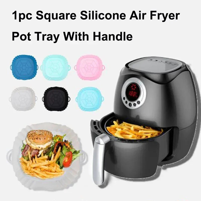 1PC Silicone Air Fryer Basket, - Air Fryer Accessories のレビューと価格
