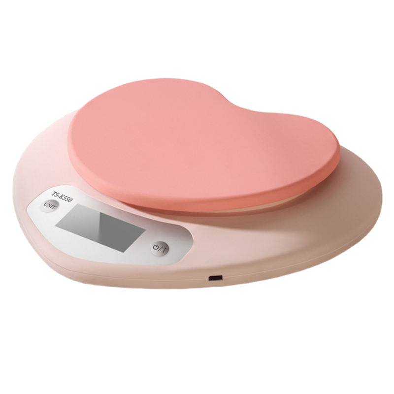 ABBZ-Portable Pink Heart-Shape - Digital Kitchen Scale のレビューと価格