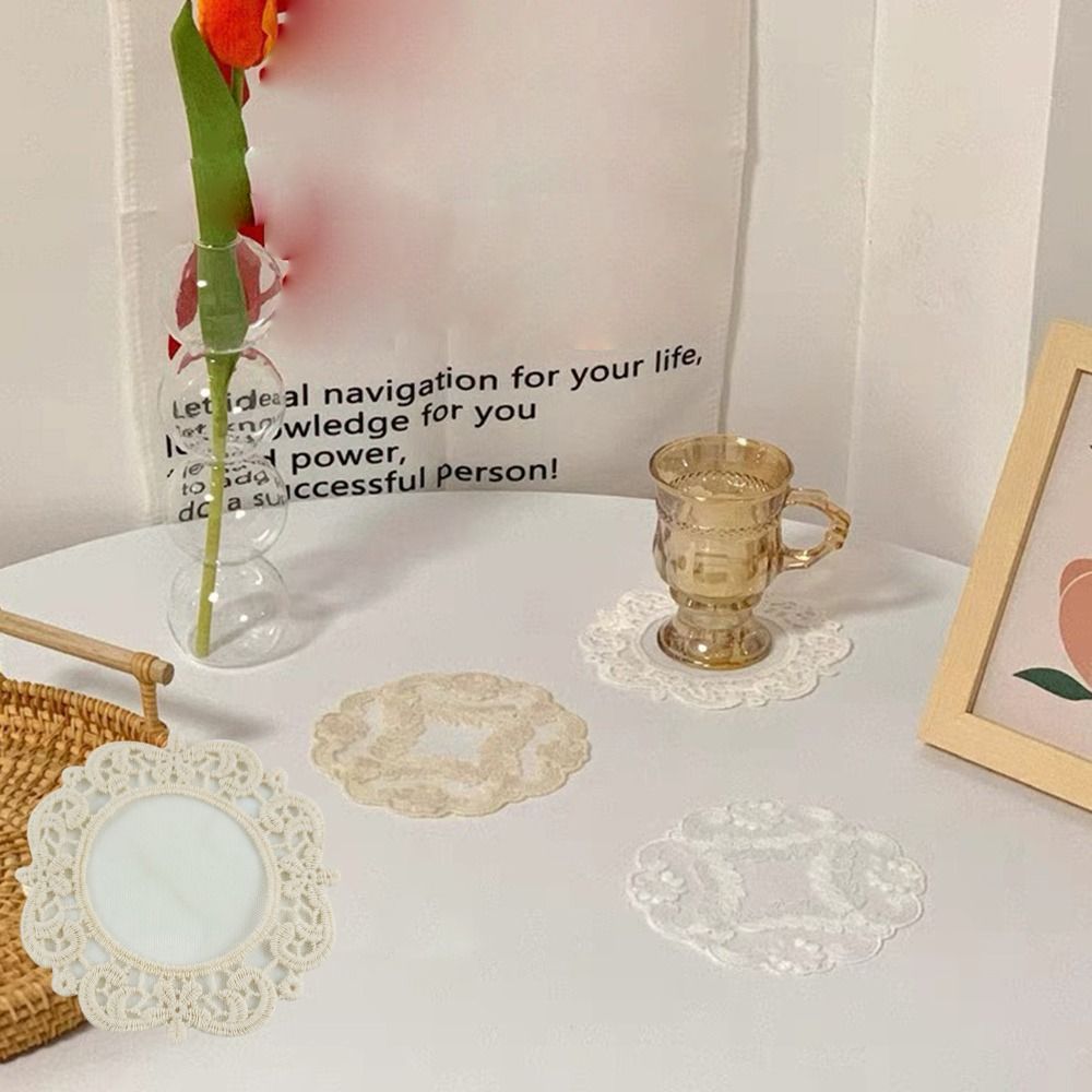 Napkin Lace Embroidered Coaste - Korean Kitchen Gadgets のレビューと価格