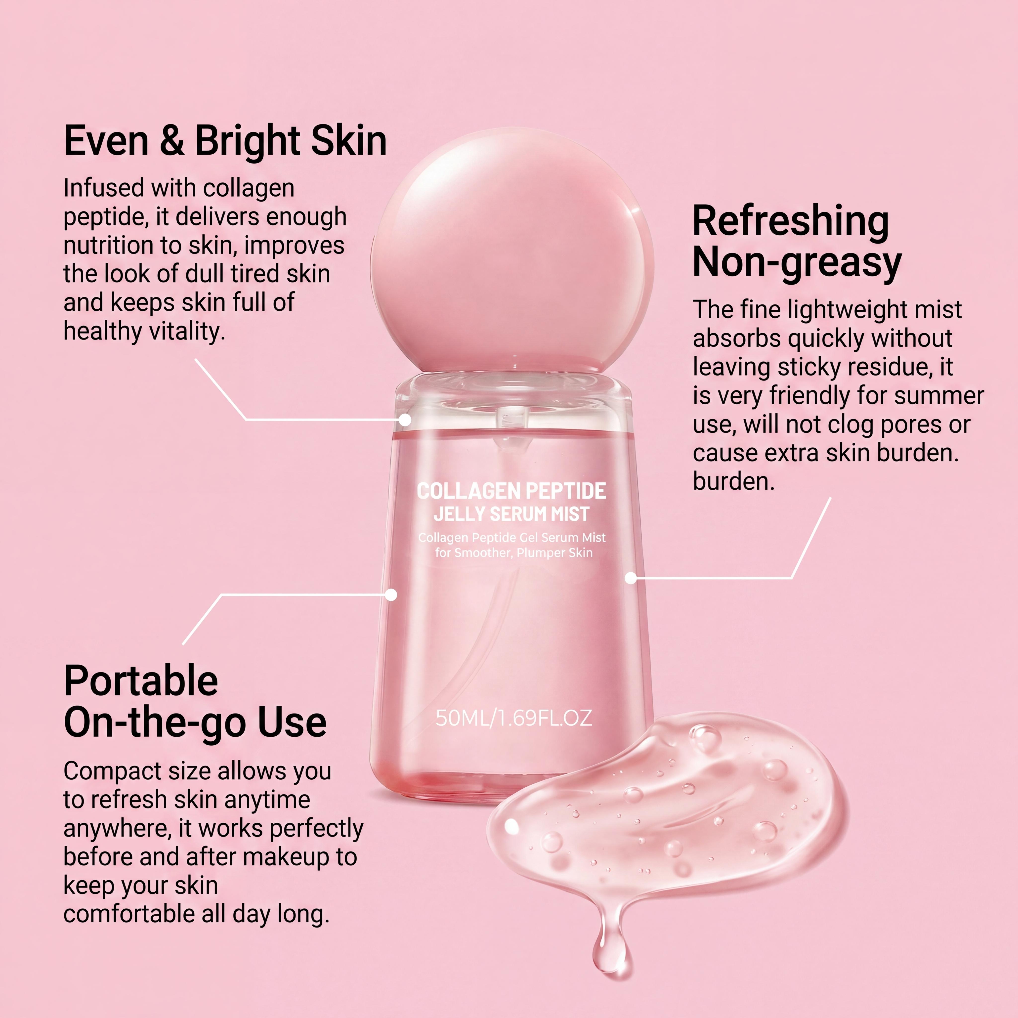 Collagen Peptide Jelly Serum M - Oil Mister Spray Bottle のレビューと価格