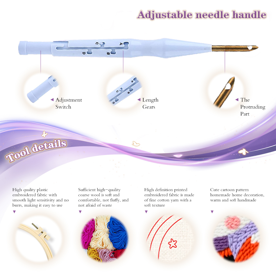 Punch Needle Embroidery Kits F - Kitchen Gadgets Crossword のレビューと価格