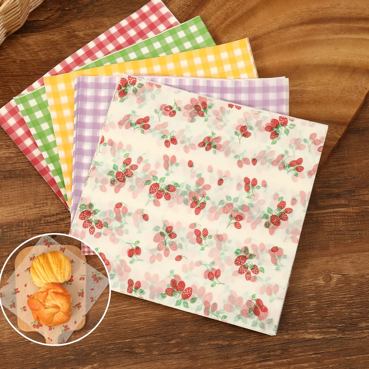50Pcs Oilproof Wrapping Paper  - Kitchen Gadgets To Gift のレビューと価格