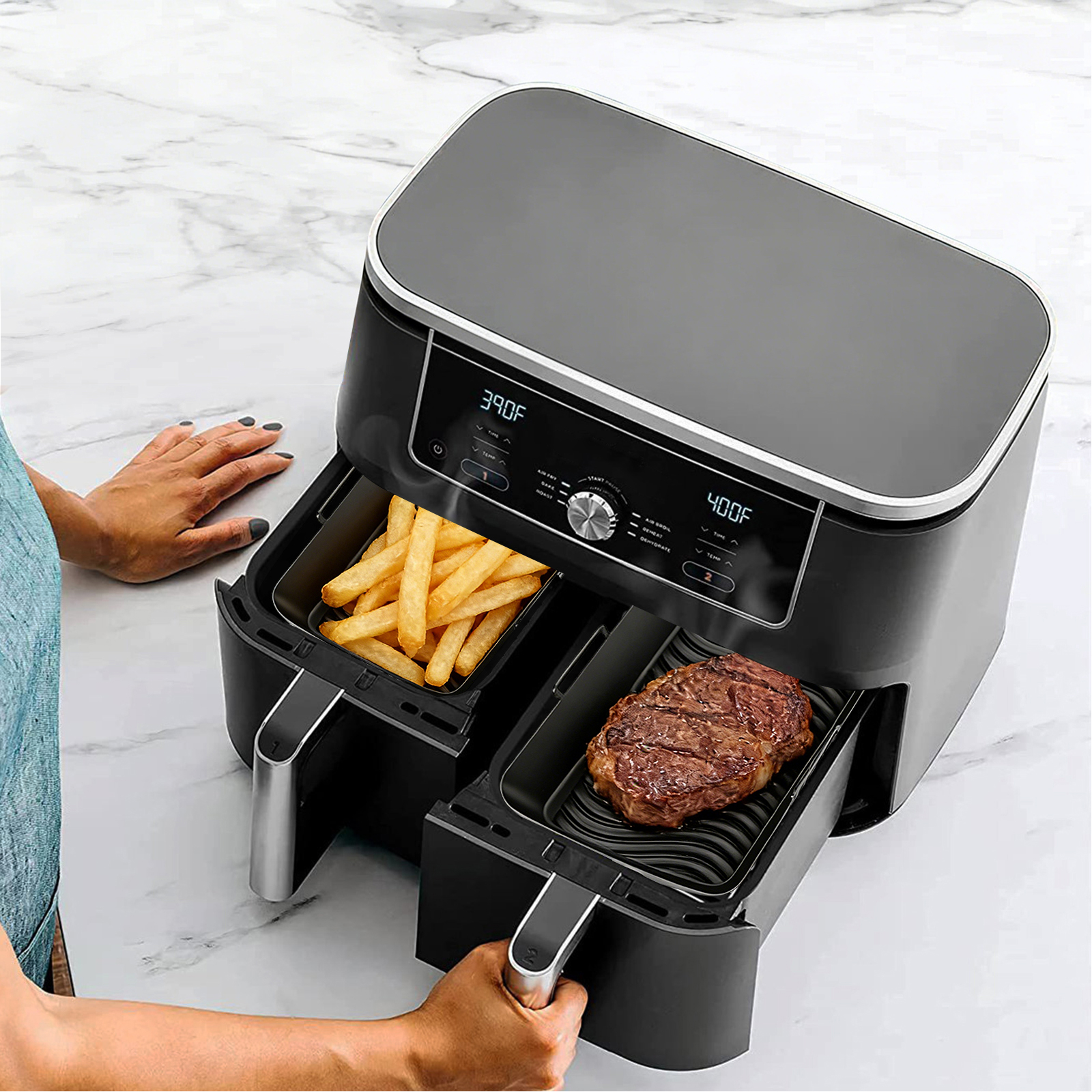 2Pcs Air Fryer Silicone Liners - Air Fryer Accessories のレビューと価格