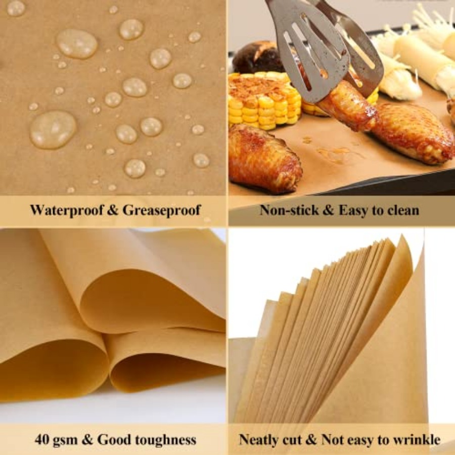 100PCS Unbleached Parchment Pa - Kitchen Gadgets Usa のレビューと価格