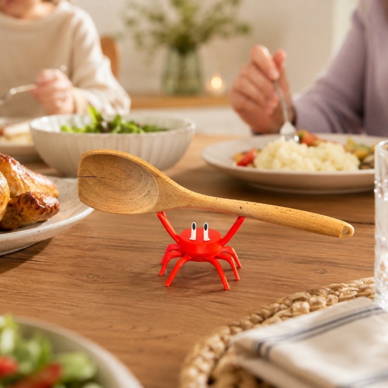 Red Crab Spoon Rest, Cute Crab - Kitchen Gadgets To Gift のレビューと価格