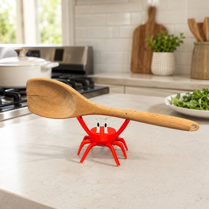 Red Crab Spoon Rest, Cute Crab - Kitchen Gadgets To Gift のレビューと価格