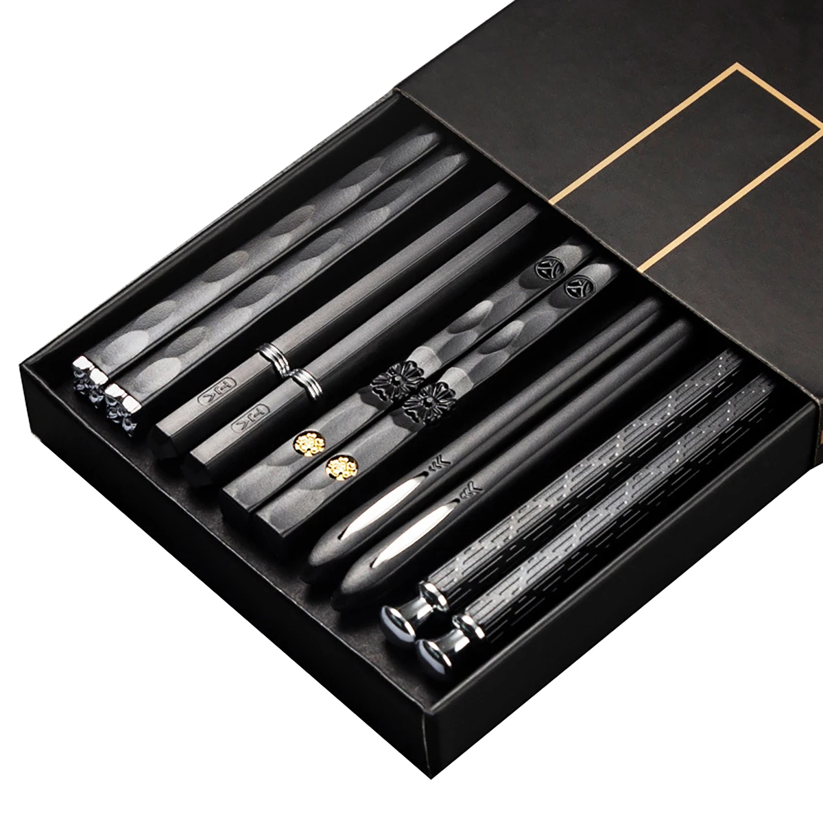 5 Pairs Japanese Chopsticks Su - Korean Kitchen Gadgets のレビューと価格