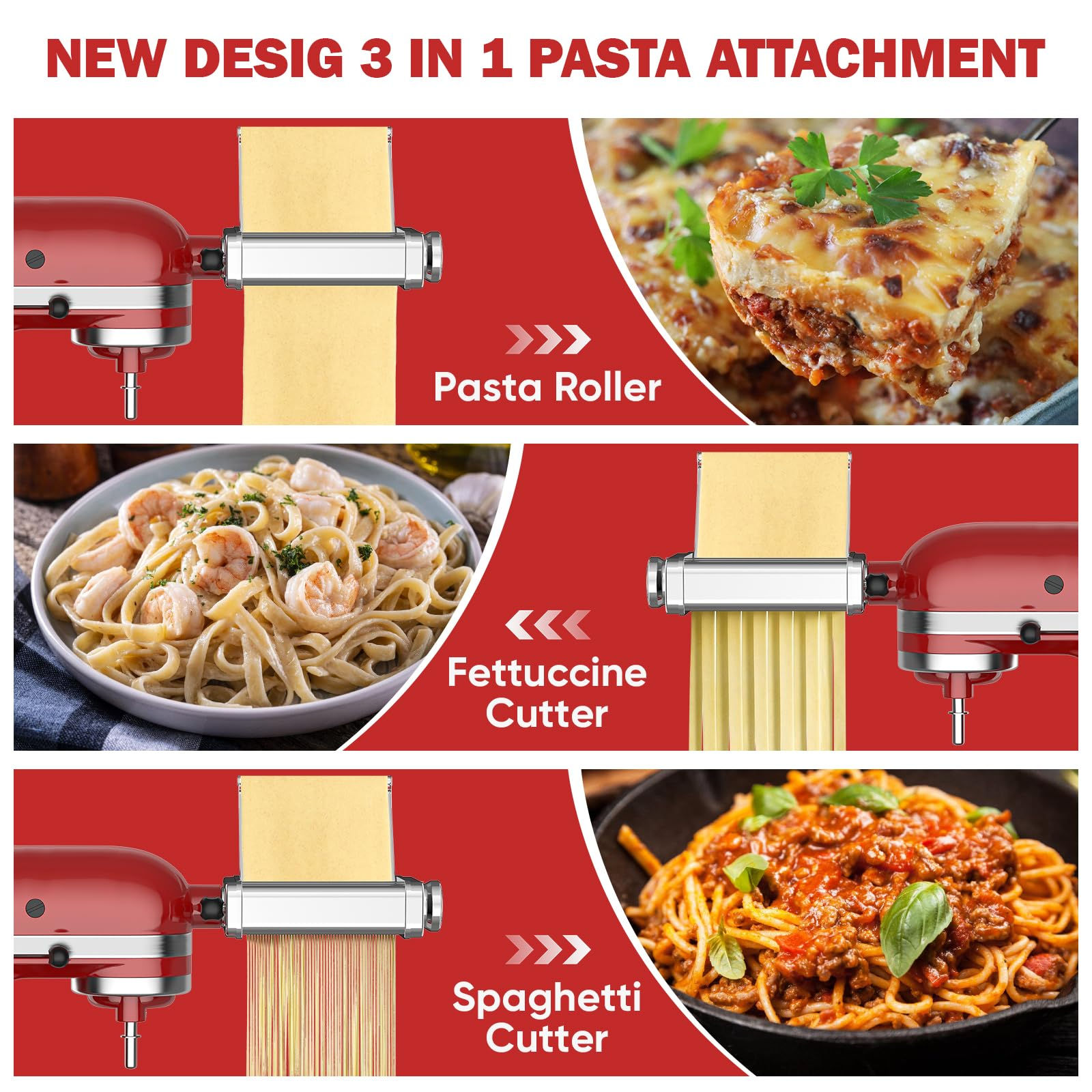 Gvode 3 in 1 Pasta Attachment  - Kitchen Gadgets Useful のレビューと価格