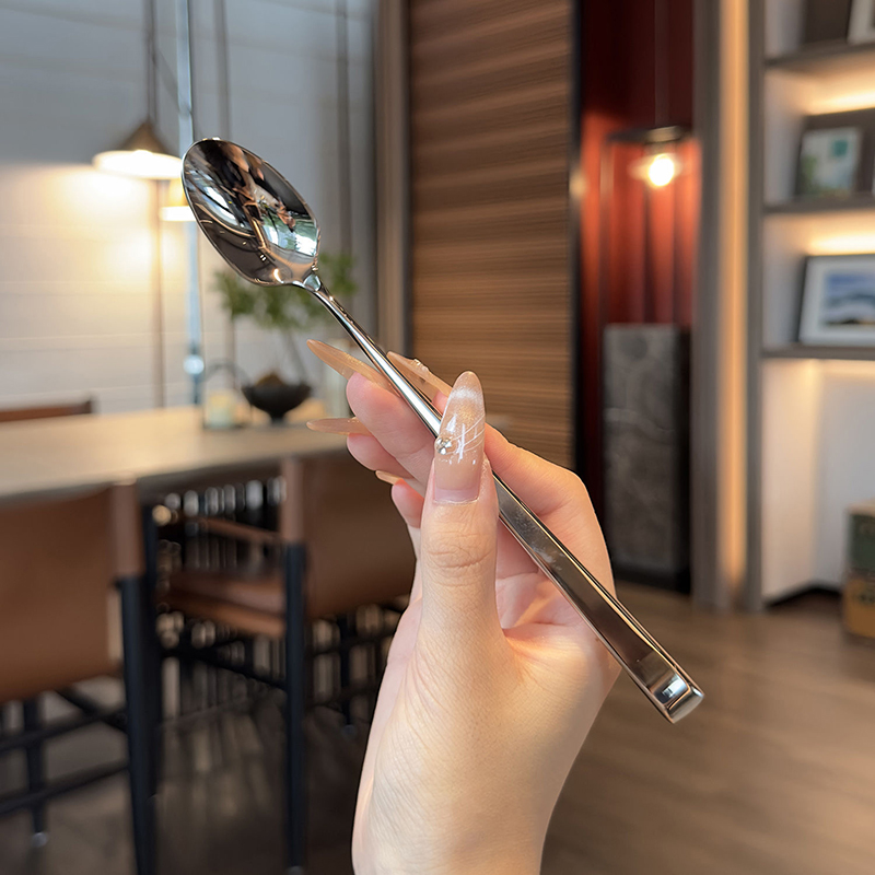 Korean Stainless Steel Spoon L - Korean Kitchen Gadgets のレビューと価格